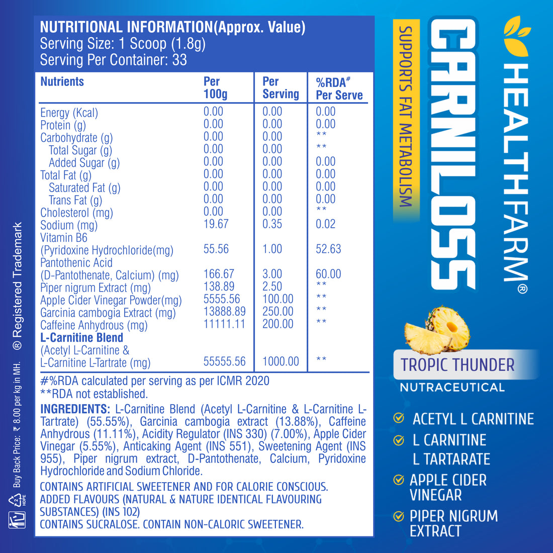 Murast Carniloss 60g - Boost Fat Metabolism & Support Weight Management