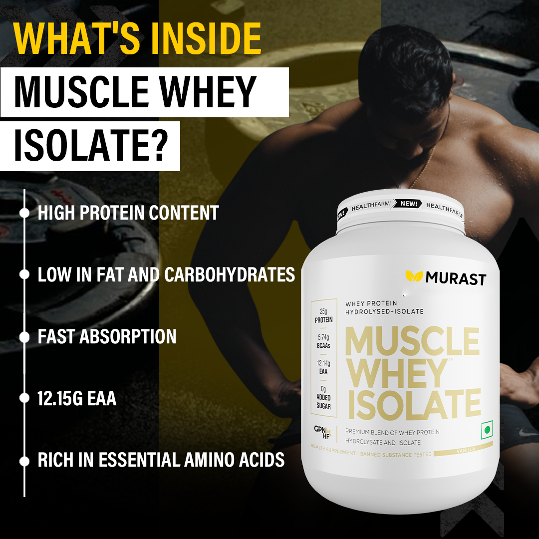 Murast® Muscle Whey Isolate | Premium Blend of Whey Protein Hydrolysate and Isolate